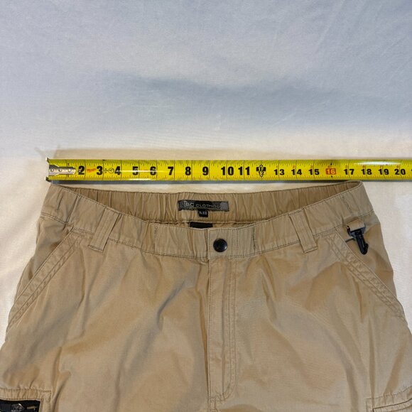 BC Clothes Convertible Adventure Pants XL Tan Un Zip Stretch Waist - Picture 10 of 12